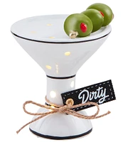 Mud Pie Circa Martini Light-Up Sitter