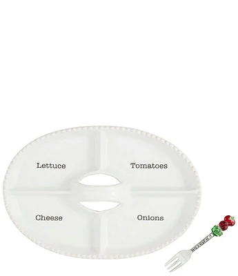 Mud Pie Circa Sectioned Toppings Platter