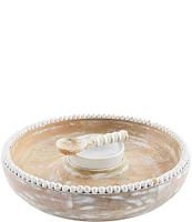 Mud Pie Classic Beaded Chip & Dip Set