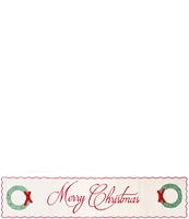 Mud Pie Classic Christmas Collection #double;Merry Christmas#double; Wreath Runner, 72#double;