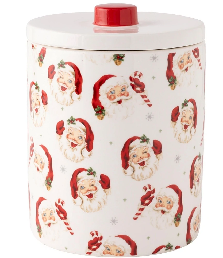 Mud Pie Classic Christmas Vintage Santa Cookie Jar