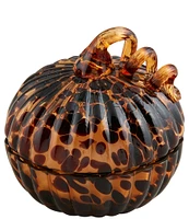 Mud Pie Festive Fall Collection Tortoise Pumpkin Candle with Lid