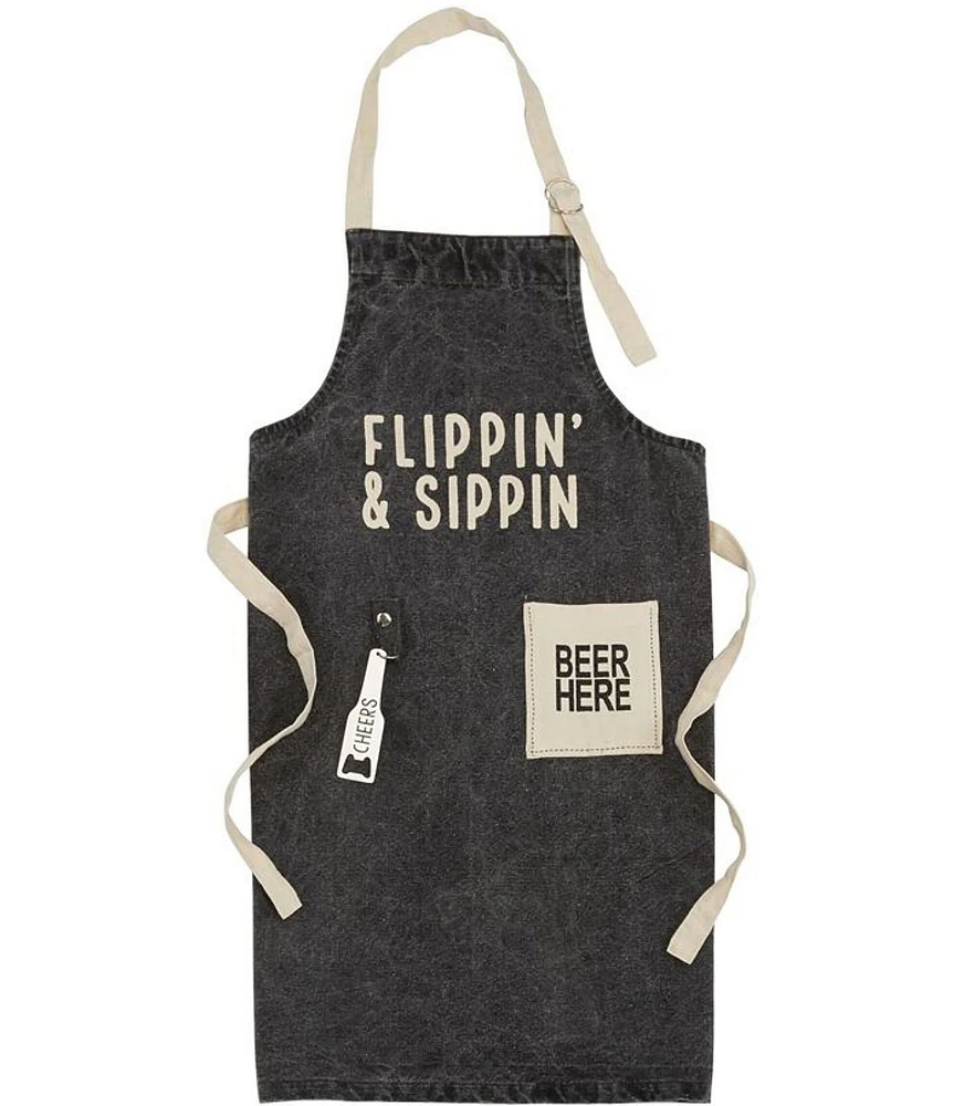 Mud Pie Flippin and Sippin Apron