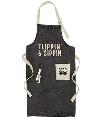 Mud Pie Flippin and Sippin Apron