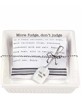 Mud Pie Fudge Baker with Towel Set