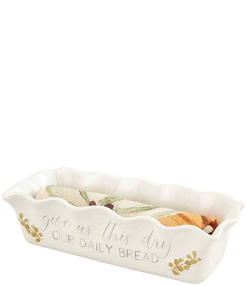 Mud Pie Gather Daily Bread Baker & Towel Set