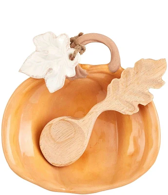 Mud Pie Gather Orange Pumpkin Tidbit Set