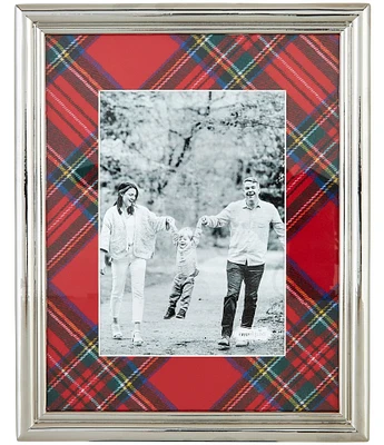 Mud Pie Good Tidings Collection Metal Tartan Frame, 5#double;x7#double;