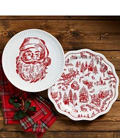 Mud Pie Good Tidings Santa Platter Set