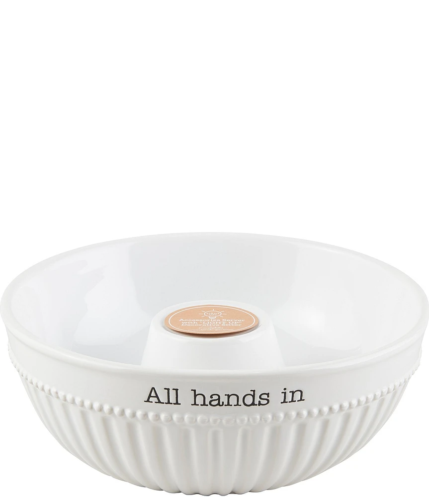 Mud Pie All Hands In Accessories Serving Bowl