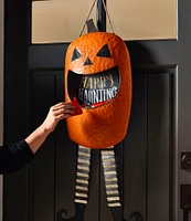 Mud Pie Halloween Collection Happy Haunting Pumpkin Candy Door Hanger