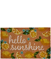 Mud Pie Hello Sunshine Woven Coir Door Mat