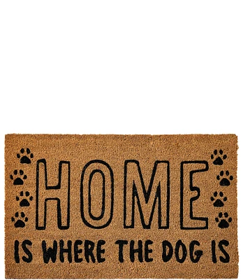 Mud Pie Home Is Where The Dog Is Coir Door Mat