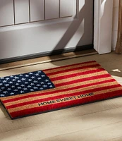 Mud Pie Home Sweet Home American Flag Coir Door Mat