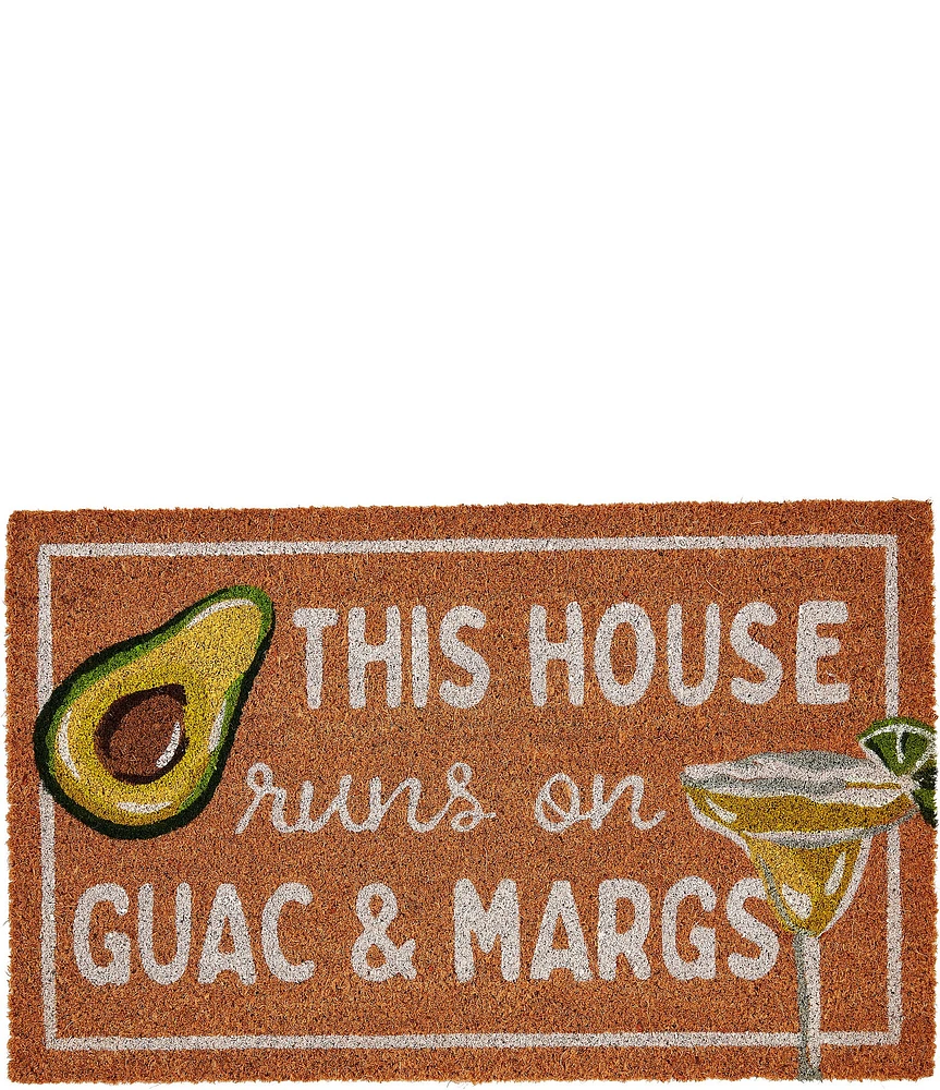 Mud Pie Margarita Woven Coir Door Mat