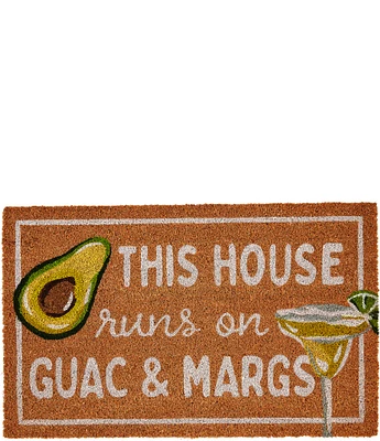 Mud Pie Margarita Woven Coir Door Mat