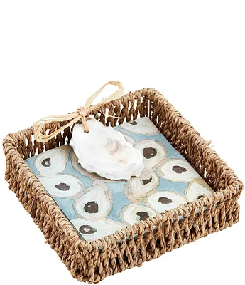 Mud Pie Oyster Cocktail Napkin Set