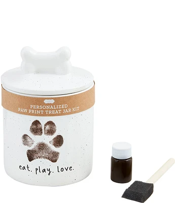 Mud Pie Personalized Paw Print Treat Jar Kit