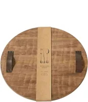 Mud Pie Round Over Sized Mango Wood Board