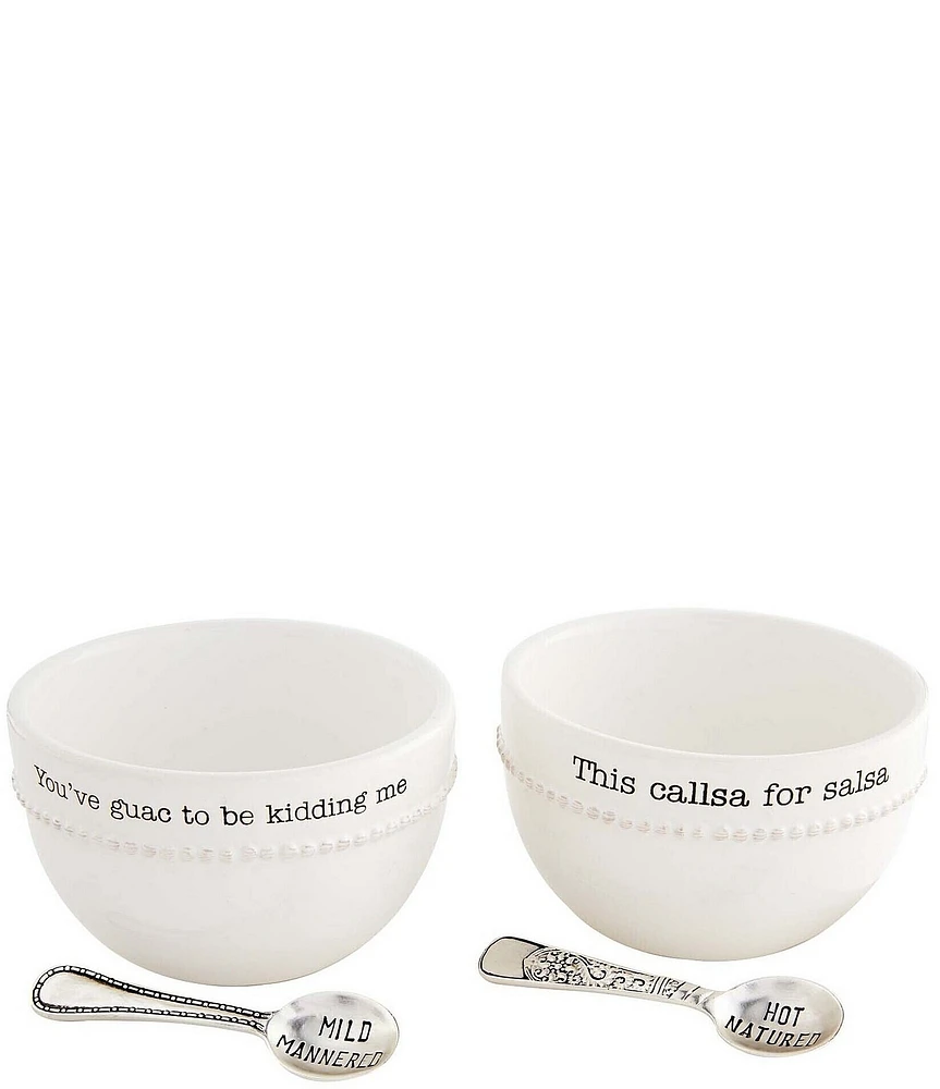 Mud Pie 4-Piece Salsa and Guac Set