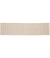 Mud Pie Westport Taupe Block Print Runner, 72#double;