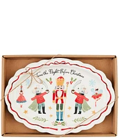 Mud Pie Winter Wonderland Nutcracker Sentiment Platter