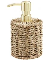 Mud Pie Woven Seagrass Lotion/Soap Dispenser