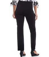 Slimsation® by Multiples Petite Size Pull-On Relaxed Straight Leg Pants