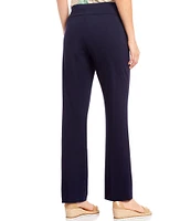 Slimsation® by Multiples Petite Size Pull-On Relaxed Straight Leg Pants