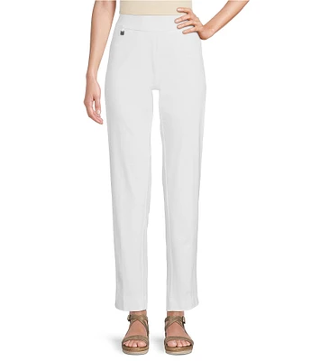 Slimsation® by Multiples Relaxed Tapered Leg Tummy Control Pull-On Ankle Pants
