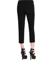 Slimsation® by Multiples Straight Ladder Hem Pull-On Twill Crop Pants