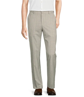 Murano Alex Slim-Fit Glen Plaid Flat Front Dress Pants