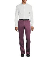 Murano Alex Slim Fit Sateen Suit Separates Plum Dress Pants