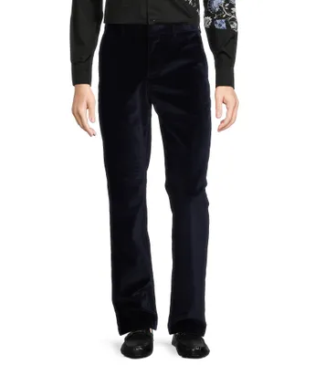 Murano Alex Slim Fit Velvet Flat Front Dress Pants