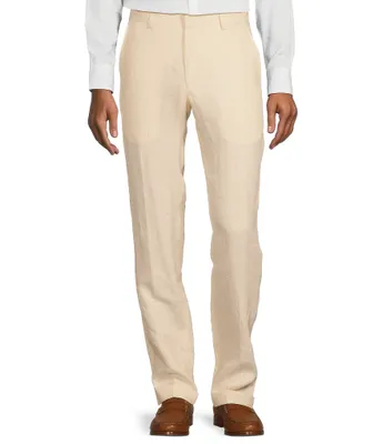 Murano Baird McNutt Linen Alex Slim Fit Flat Front Suit Separates Pants