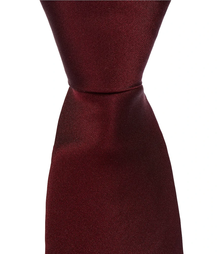 Murano Banks Shiny Solid 3 1/8#double; Silk Tie