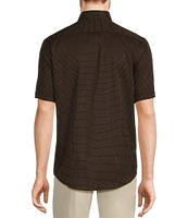 Murano Big & Tall Classic Fit Dobby Dot Short Sleeve Woven Shirt