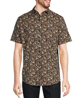 Murano Big & Tall Classic-Fit Floral Print Short Sleeve Woven Shirt