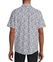 Murano Big & Tall Classic-Fit Floral Print Short Sleeve Woven Shirt