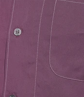 Murano Big & Tall Interdimensional Collection Slim Fit Contrast Stitch Short Sleeve Woven Shirt