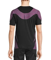 Murano Big & Tall Interdimensional Collection Slim Fit Pieced Short Sleeve Crew Neck T-Shirt