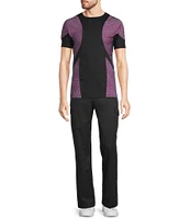 Murano Big & Tall Interdimensional Collection Slim Fit Pieced Short Sleeve Crew Neck T-Shirt