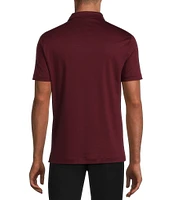 Murano Big & Tall Liquid Luxury Slim Fit Solid Interlock Short Sleeve Polo Shirt