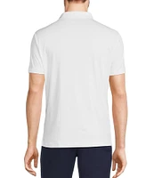 Murano Big & Tall Liquid Luxury Slim Fit Solid Interlock Short Sleeve Polo Shirt
