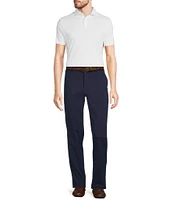 Murano Big & Tall Liquid Luxury Slim Fit Solid Interlock Short Sleeve Polo Shirt