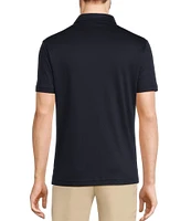 Murano Big & Tall Liquid Luxury Slim Fit Solid Interlock Short Sleeve Polo Shirt