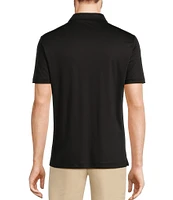 Murano Big & Tall Liquid Luxury Slim Fit Solid Interlock Short Sleeve Polo Shirt