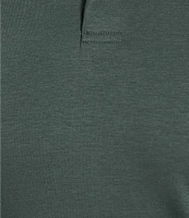 Murano Big & Tall Liquid Luxury Slim Fit Solid Interlock Short Sleeve Polo Shirt
