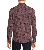 Murano Big & Tall Slim-Fit Performance Stretch Medallion Print Long Sleeve Woven Shirt