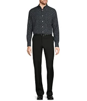 Murano Big & Tall Slim-Fit Performance Stretch Printed Long Sleeve Woven Shirt